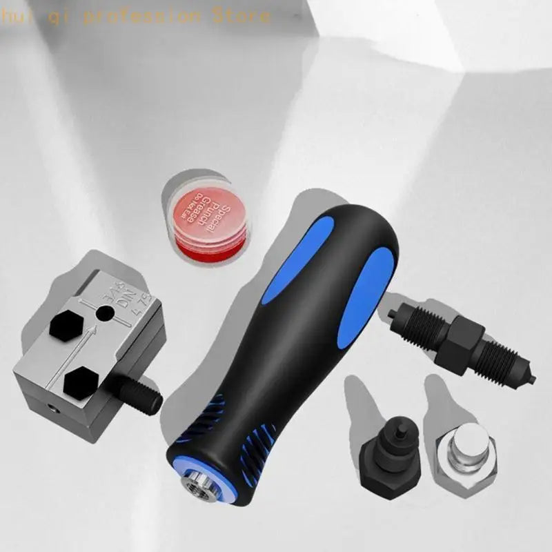 Brake Tubing Forming with Detachable Handle for 3/16 in Repair Work, Manual Single and Double End Tool Set with Mold Compound Quake