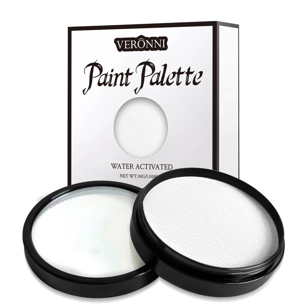 30G Water Solubility Monochromatic Body Paint Black And White Makeup Face Paint Halloween Party Waterproof Makeup Body Painting Quake 30g White