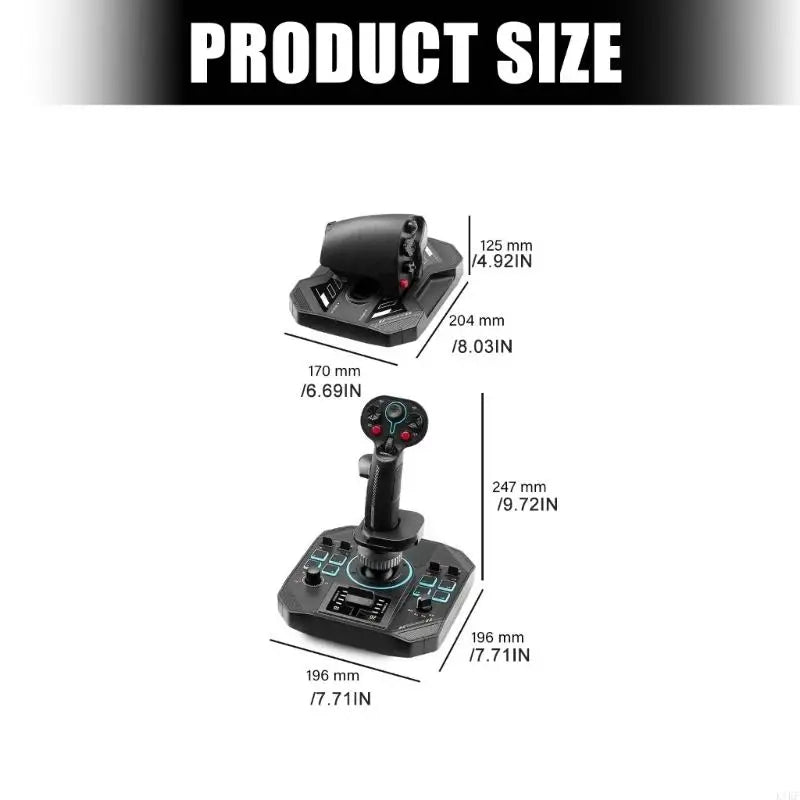 Metal Base Flight Simulation with Stable Support Multifunction Flight Control System Emulator Gear for OS 10/11 K1KF Quake