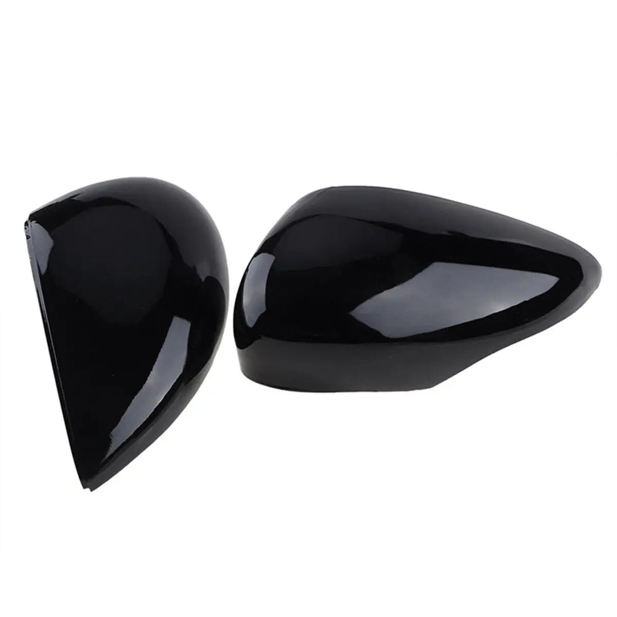 For Ford Fiesta MK7 2008-2017 Car Replacement Rearview Side Mirror Cover Wing Cap Exterior Door Case Trim Carbon Fiber Look Quake