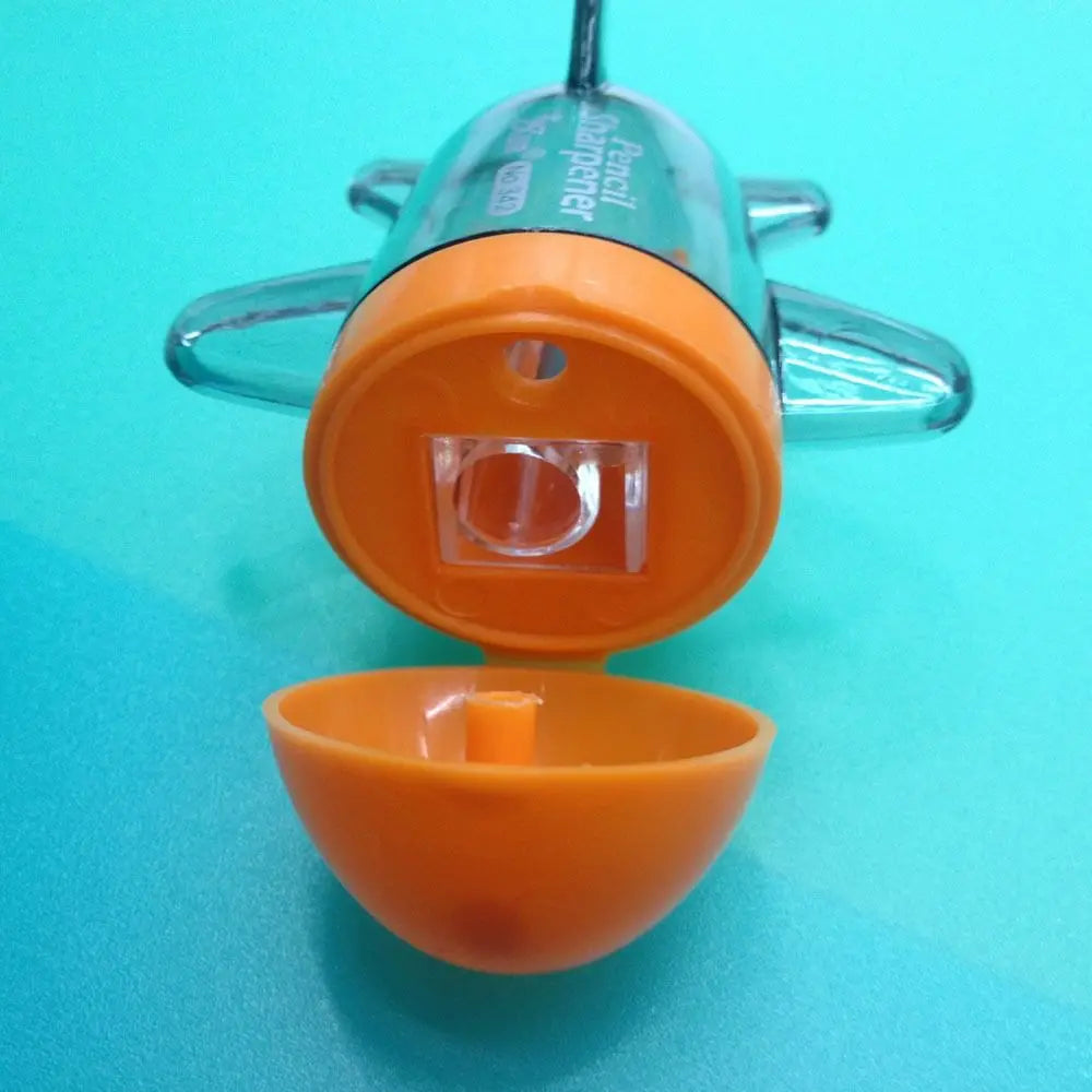 Cartoon Airplane Pencil Sharpener Pencil Cutter Tool Student Stationery School Office Supplies Color Random Quake
