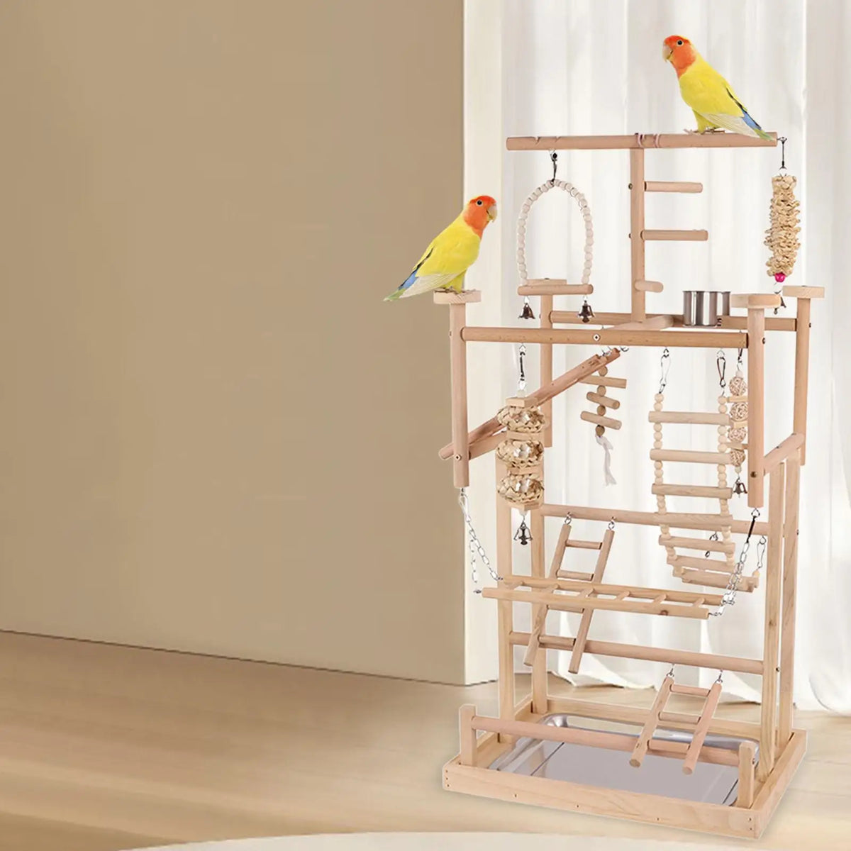 Bird Playground Playpen Bird Play Stand for Bluebirds Hummingbird Finches Quake Default Title