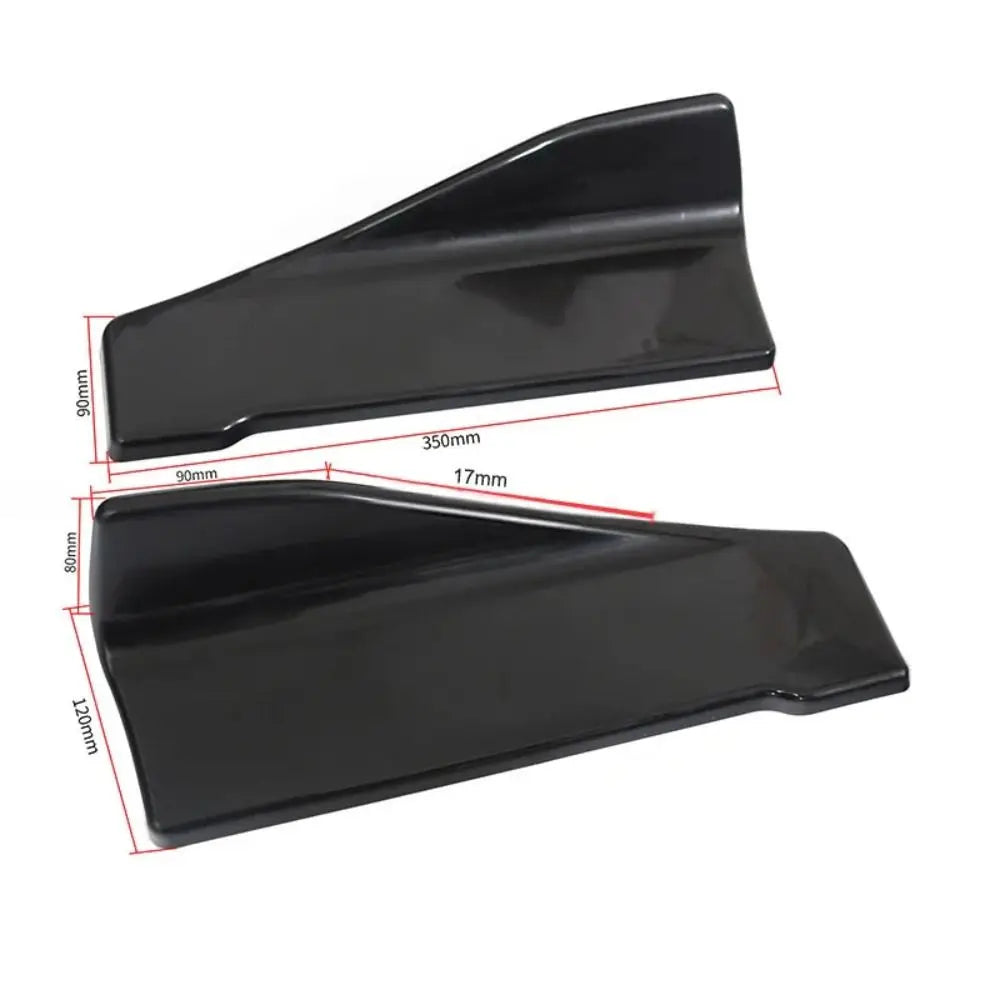 Spoiler Splitter Car Bumper Spoiler Rear Lip Diffuser Carbon fibre Car Corner Bumper Guards ABS Extensions Scratch Protector Car Quake