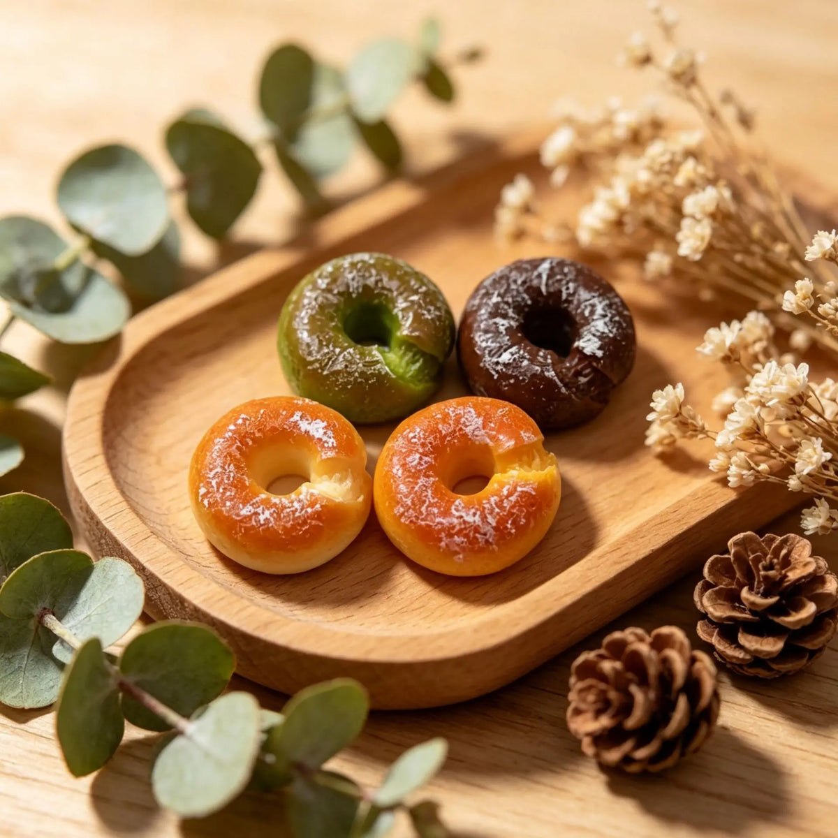 20Pcs 1/12 Scene Dollhouse Miniature Resin Simulation Food Play Decor For Doughnut Bread DIY Doll Kitchen Food Accessories Toys Quake