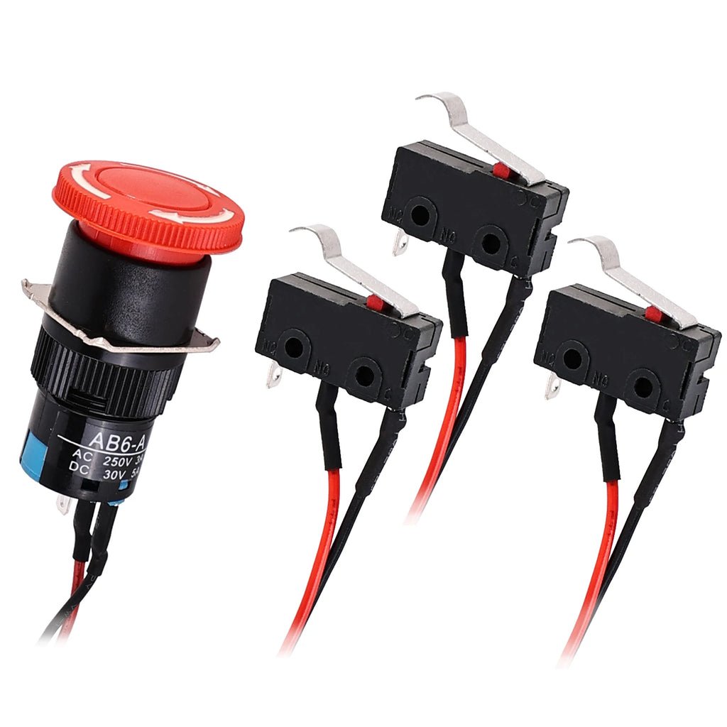 Limit Switch Emergency Stop Switch Part Laser Engraving Machine Accessories for CNC 3018 PRO /3018 Max /3020 Plus Router Quake