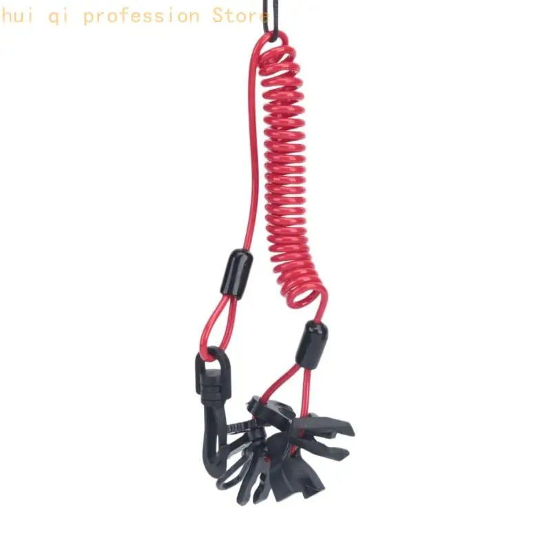 Universal Boat Safety Lanyard Kills Switches with Stretch TPU Lanyard Clip H8WE Quake