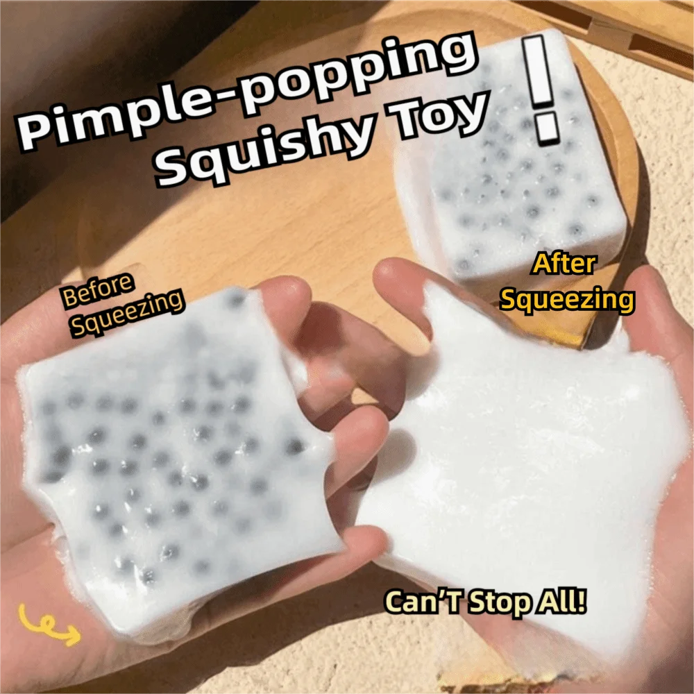 Squishy Texture Pimple Popping Sensory Toys Anxiety Relief Sensory Design Squeeze Toys Reusable Quake