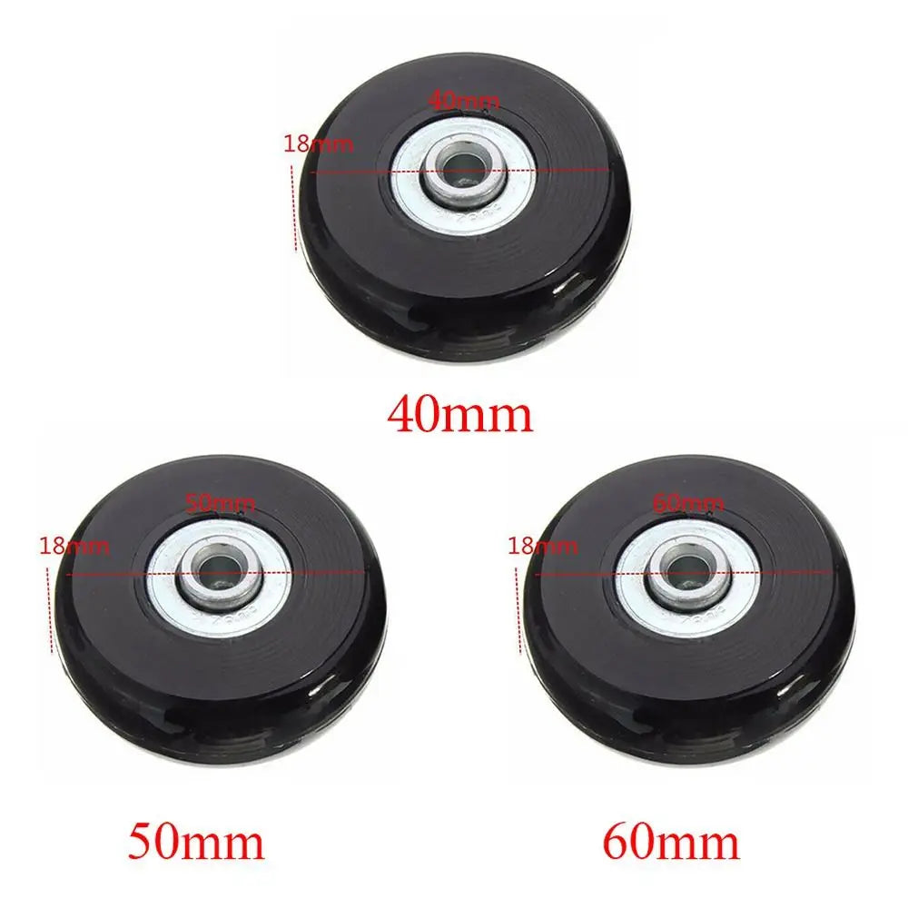 57-59MM Durable Silent Dia40mm/50mm/60mm Casters Repair Travel Luggage Wheels Suitcase Parts Axles Axles Repair Kit Quake