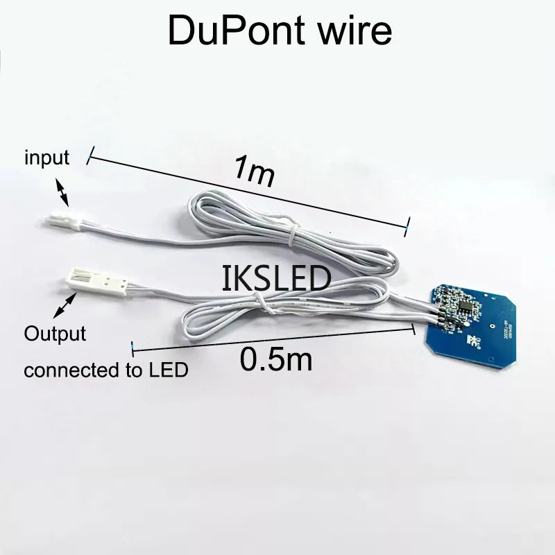 5-24V Touch Sensor Switch Hand-Sweep ControlPenetrate 5CM Wood/Glass/Acrylic 4 Mode Dimmable DIY Module Cabinet Closet Light Quake