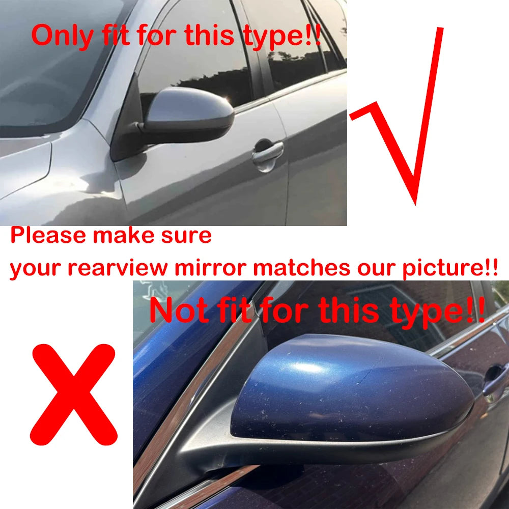 For Mazda 3 2010-2013 6 2009-2011 Car Replacement Rearview Side Mirror Cover Wing Cap Car Exterior Door Case Trim Carbon Fiber Quake