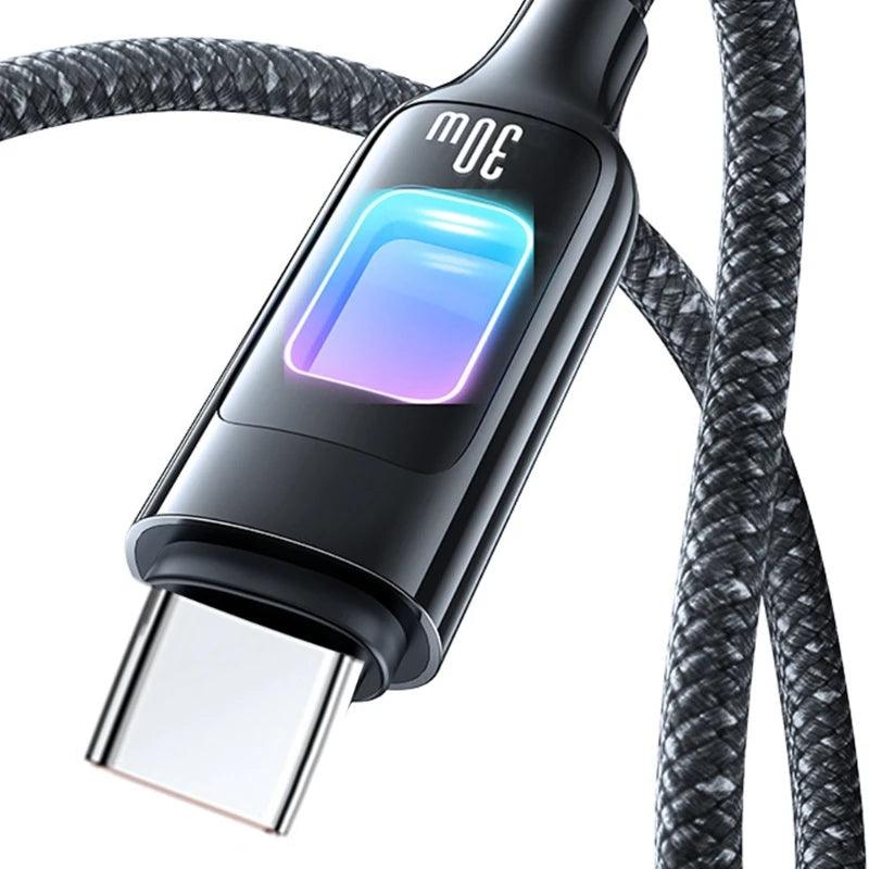 Type C to USB C Cable Fast Charging Quick Charging Cord Nylon Braided Cable for Phone Tablet Laptop Accessories K1KF Quake