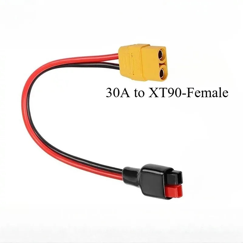 Mobile Energy‑Storage Wire XT90 Male Female To 45A Pure Copper Connector For RV Off‑Grid Lithium Battery Power Connection 12AWG Quake 45A to XT90-Female 12AWG 5M