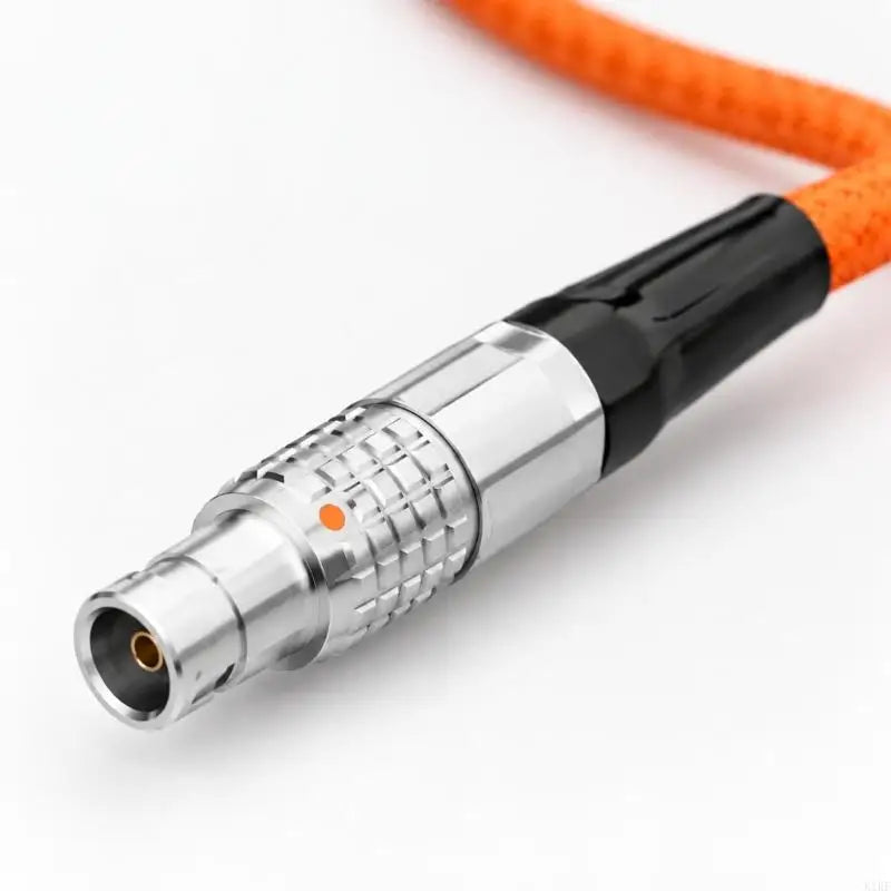 Circular Power End to 5.5 x 2.5 mm Equipment Cable, Right-Angle Adapter Cord for Compatible Monitors, Fill Lights, and K1KF Quake