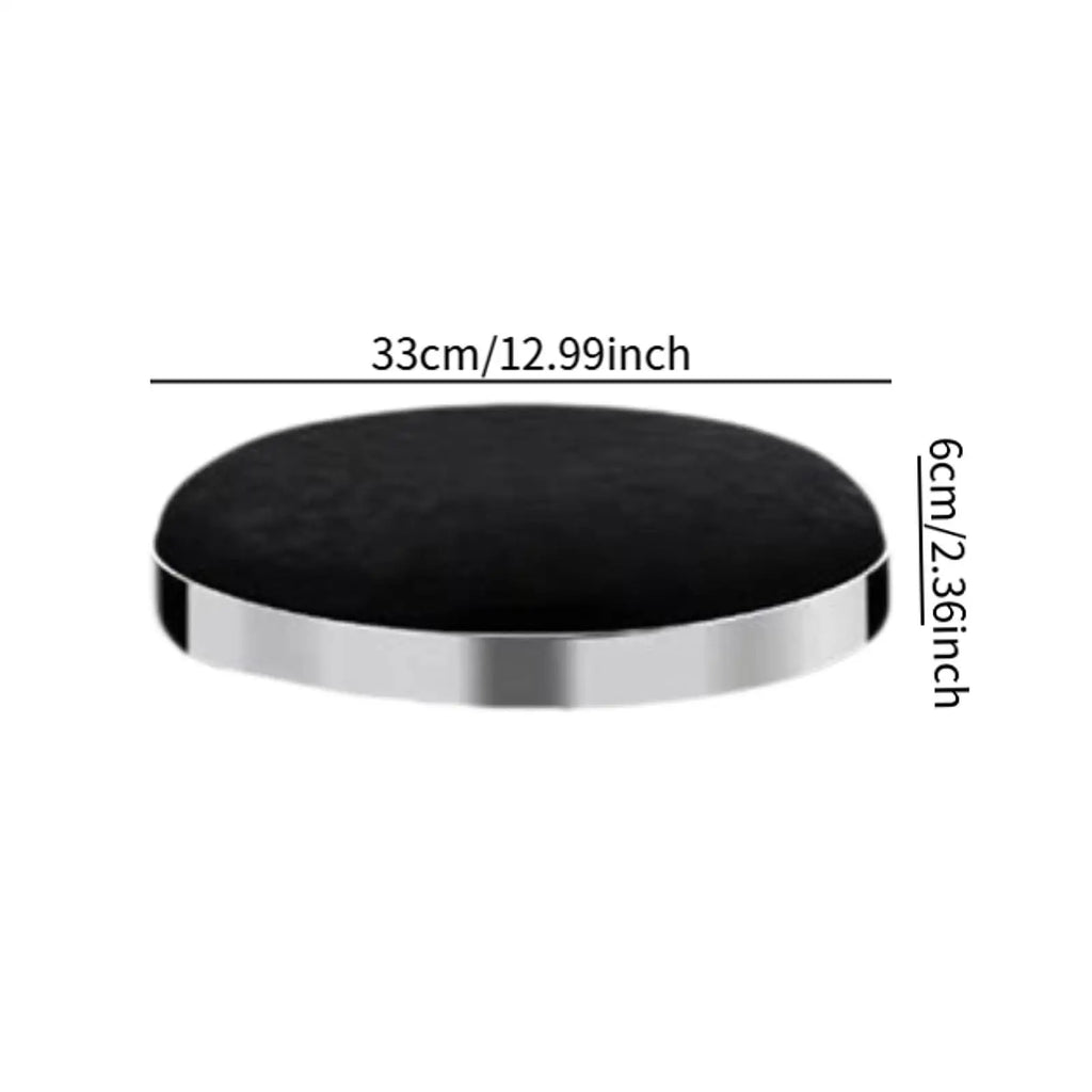Round Seat Restaurant Salon PU Leather Bar Comfortable Diameter 33cm Club Easy to Install Store Repair Parts Stool Seat Top Quake