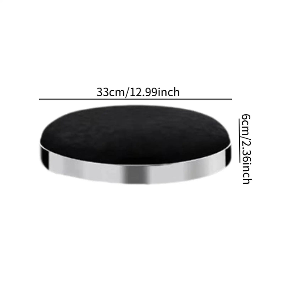 Round Seat Restaurant Salon PU Leather Bar Comfortable Diameter 33cm Club Easy to Install Store Repair Parts Stool Seat Top Quake