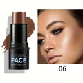Natural Face Highlighter Concealer,Waterproof Face Contour Pen, Easily Sculpt Your Fface to Create a Perfect Light Makeup Effect Quake 06