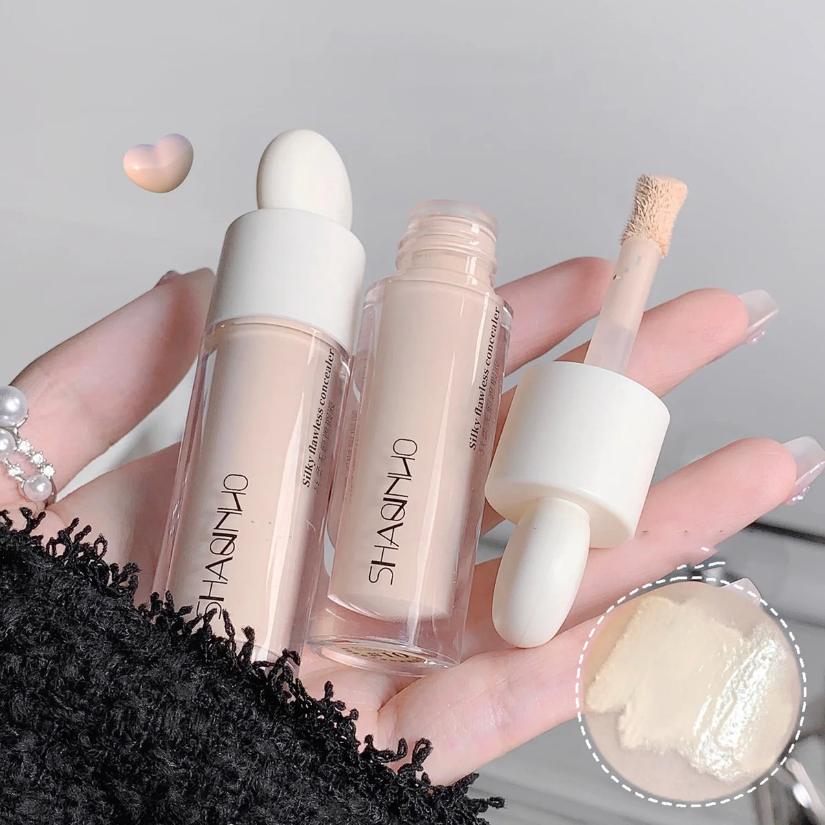 SHAQINUO Waterproof Concealer Stick - Full Coverage for Dark Circles & Acne Spots - Brightening Party Stage Makeup Quake