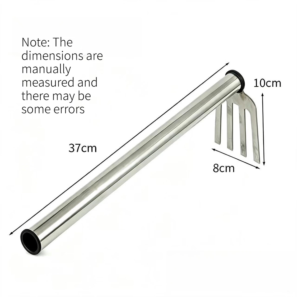 1PC Stainless Steel Two-in-one Garden Hoe Portable Hand Tool for Home Gardening Weeding Digging and Planting Work Quake rake