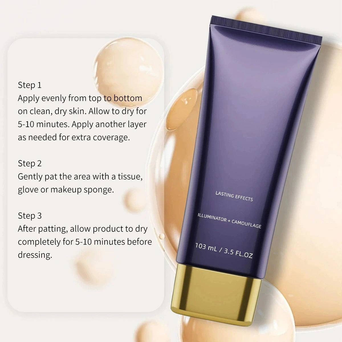 Waterproof Leg & Body Makeup-Concealer For Scars, Spots, Veins, Tattoos and More Blend Cosmetics Quake