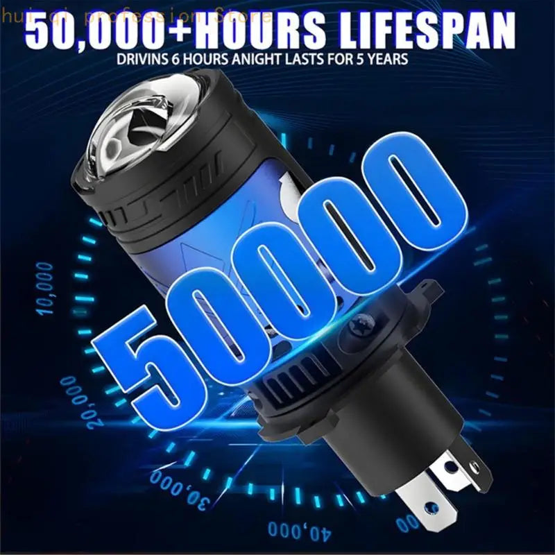 H4 LED Projector Lamp for Car Motorcycle Headlight Road Use Daily H8WE Quake