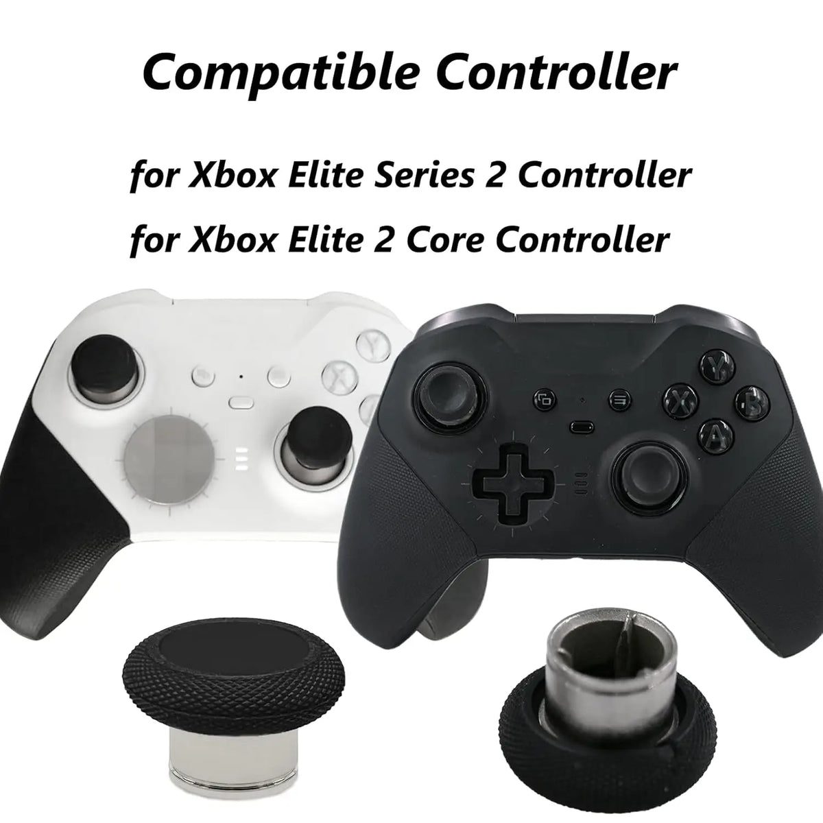 2x Low Sticks Thumbstick Replacement for Xbox Elite Wireless Controller Series Gen 2 1797 Standard Height Sticks Quake
