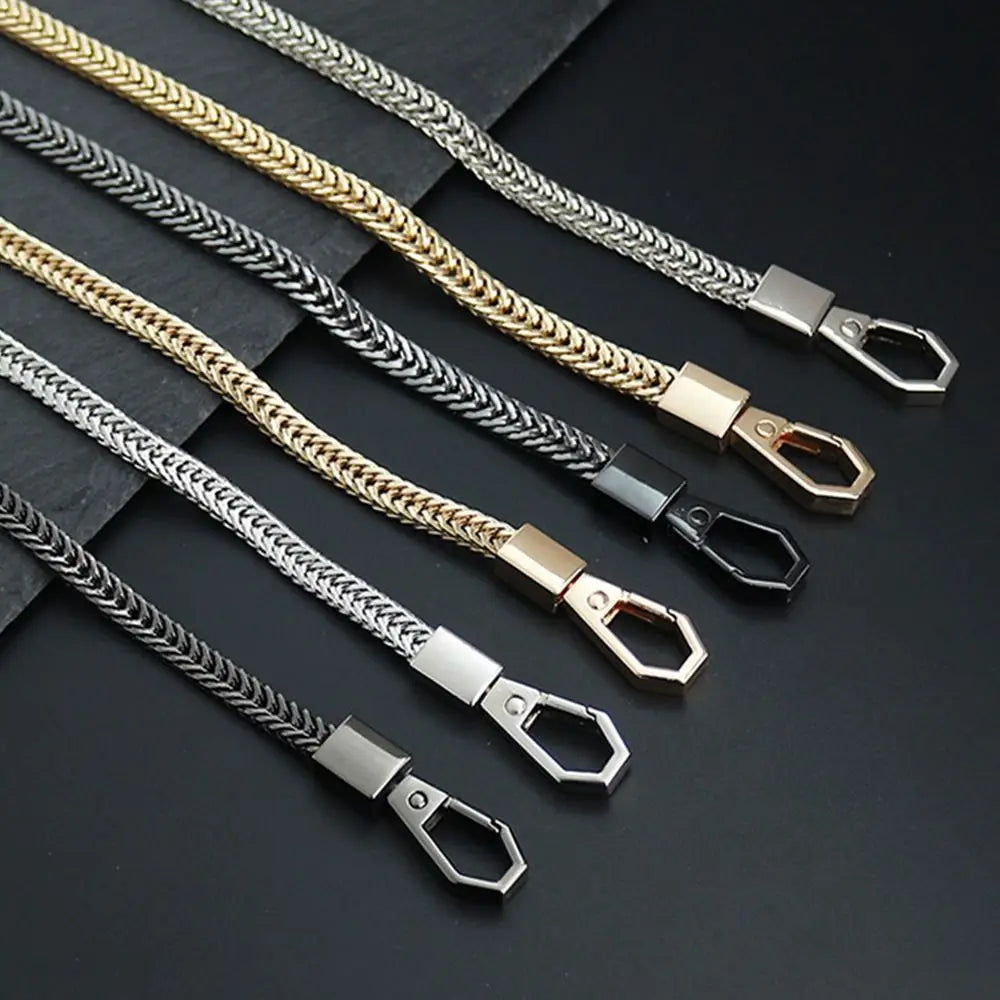 Fashion Metal Bag Chain DIY Bag Strap Purse Replacement Chain Shoulder Bag Straps Small Handbag Belt Handle Chains Accessories Quake
