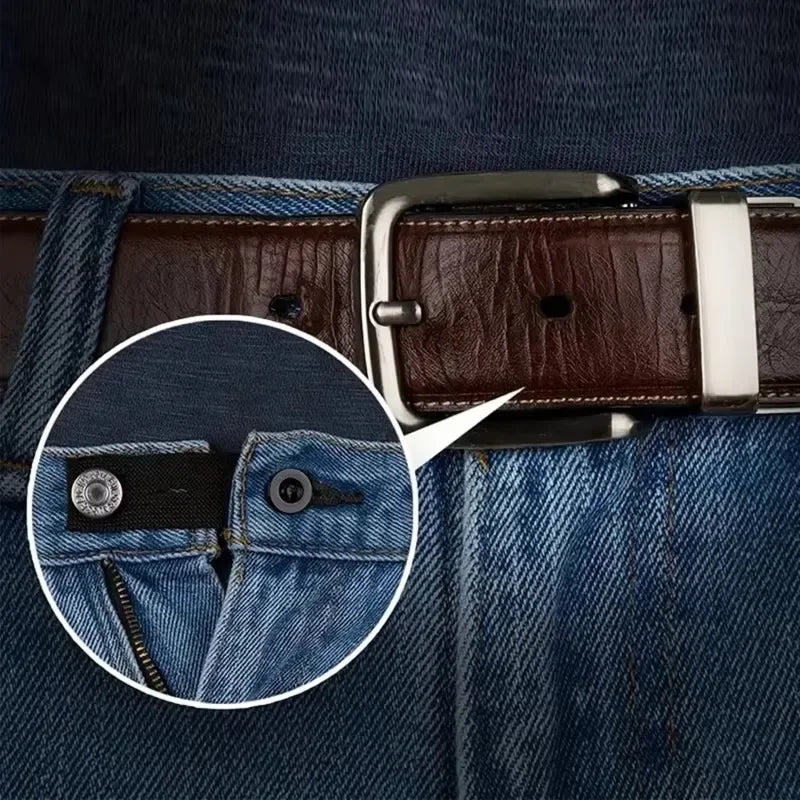 5pcs Pant Extender Belt Unisex Waist Band Tight Trousers Jeans Skirts Maternity Button Hooks Garment DIY Sewing Supplies Quake
