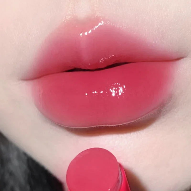 High Sweet Glitter Mouth Red Lip Glaze Natural Non Staining Glass Mirror Plain Clear Lip Gloss Quake 04
