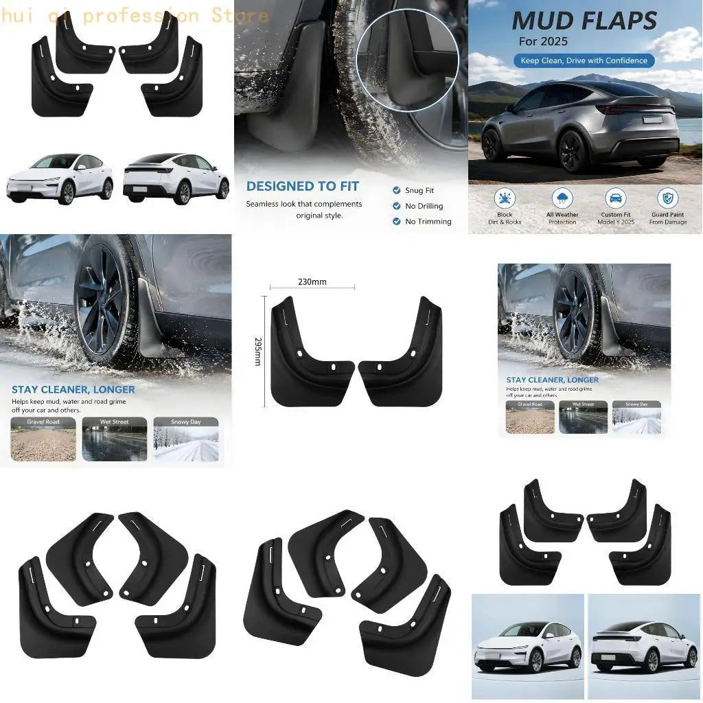 TPE Mud Guards Soft Rubber Splashes Protectors Flexible Design for 2025 MY H8WE Quake CN