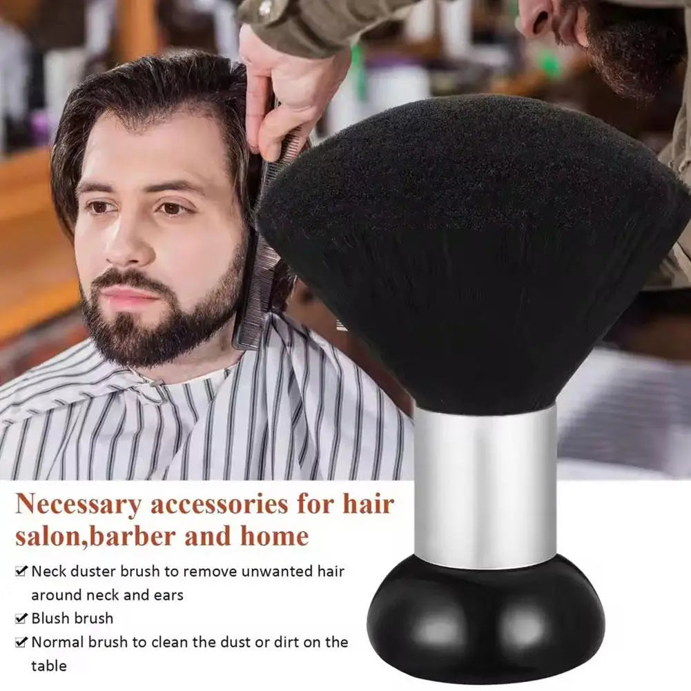 Neck Duster Barber Brush to Remove Loose Hair, Professional Hair Cutting Brush Soft Barber Brush for Brushing off After Haircut Quake