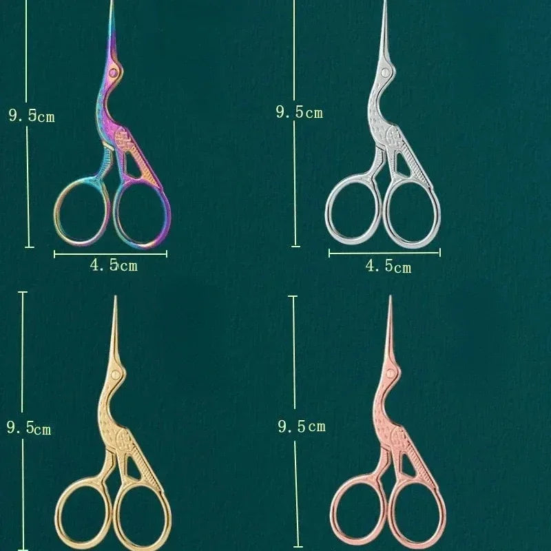 Nose Hair Scissors Round Head Type BeautyScissors For Eyebrows Stainless Steel Stork Nose Hair Beard Ear Hair Eyebrow Scissors Quake