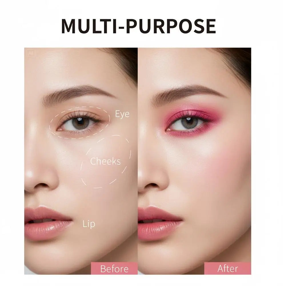 Golden Color Changing Blush, 3-in-1 Tinted Hydrating Blusher Cream For Cheeks Eyes And Lips Makeup,Lasting Moisturizing Rouge Quake