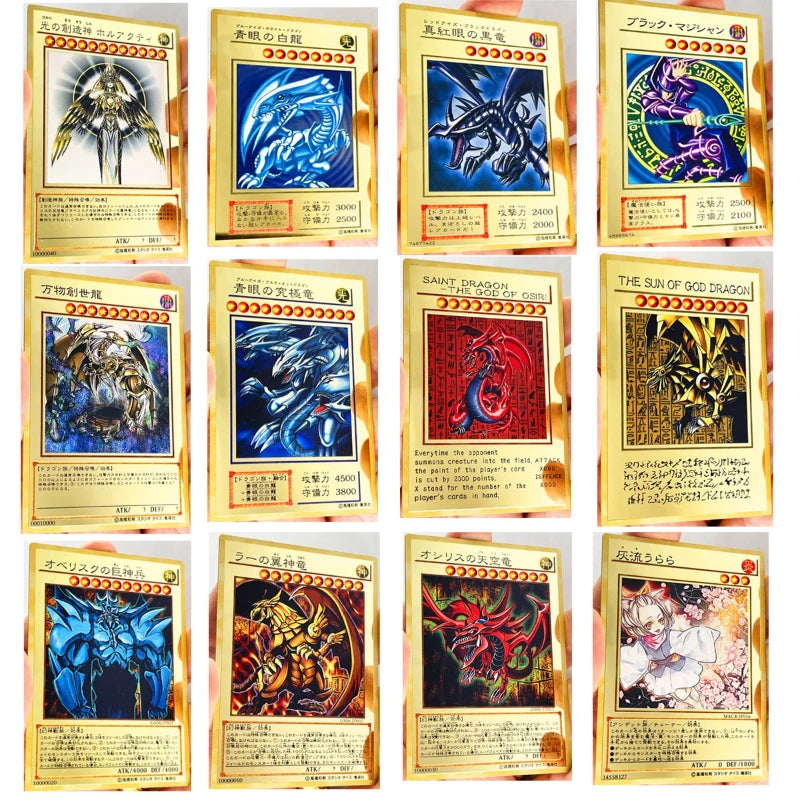 Yu-Gi-Oh TCG 25th Anniversary God Cards Blue-Eyes Japanese Version English Version Obelisk Slifer Anime Collection Homemade DIY Quake