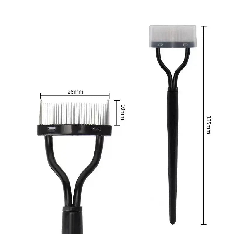 Eyelash Brush Lash Stainless Steel Eyelash Portable Comb Mascara Curl Eye Combing Tools Eyelash Curler Makeup Lash Separator Quake