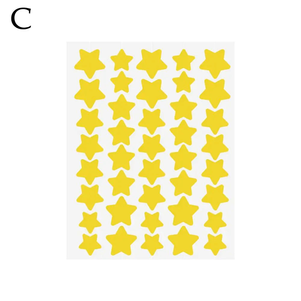 40 Counts Stars Shape Acne Pimple Patches Invisible Concealer Waterproof Blemish Spot Pimple Cover Stickers Face Beauty Skincare Quake yellow CN