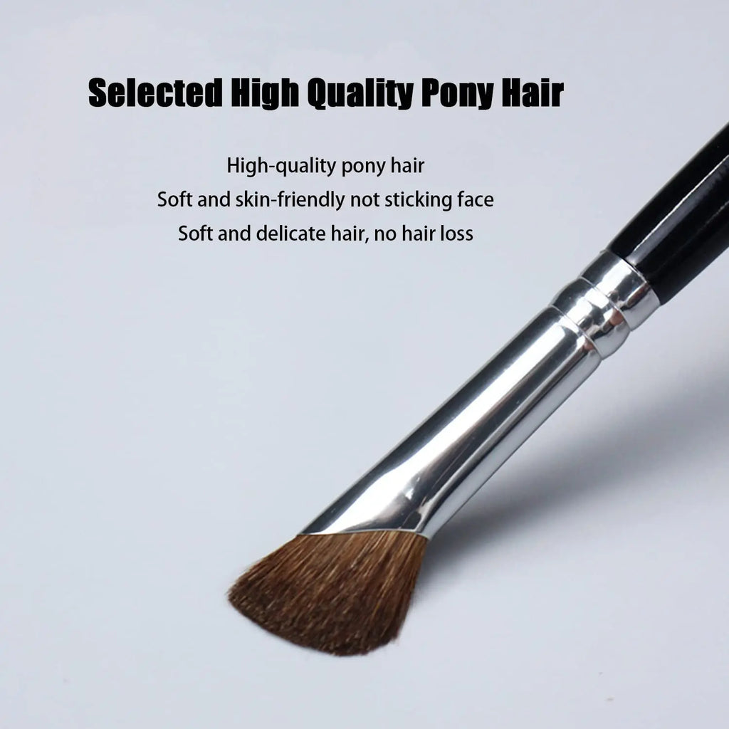2PCS Sickle Nose Shadow Brush for Sculpting, Nose Wing Halo Dyeing, Super Soft Makeup Brush, Diagonal Nose Brush Tool Quake