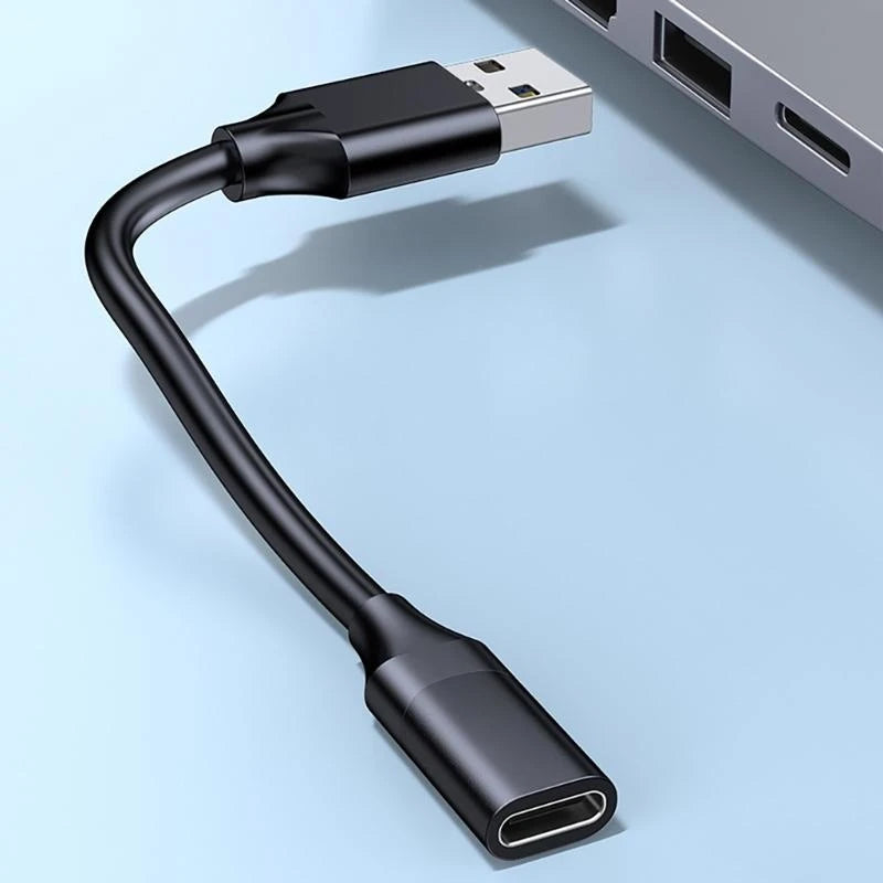 USB 3.2 Male To Type C Female Adapter Cord Fast Speed 10Gbps Data Sync And Charging For Devices With USB A Port K1KF Quake