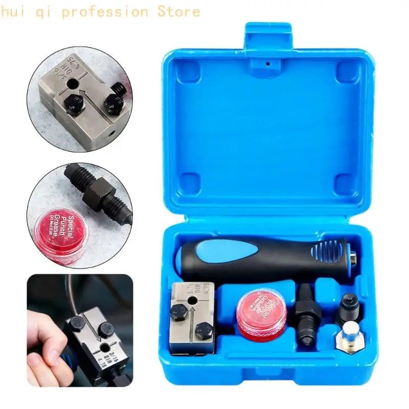 Brake Tubing Forming with Detachable Handle for 3/16 in Repair Work, Manual Single and Double End Tool Set with Mold Compound Quake