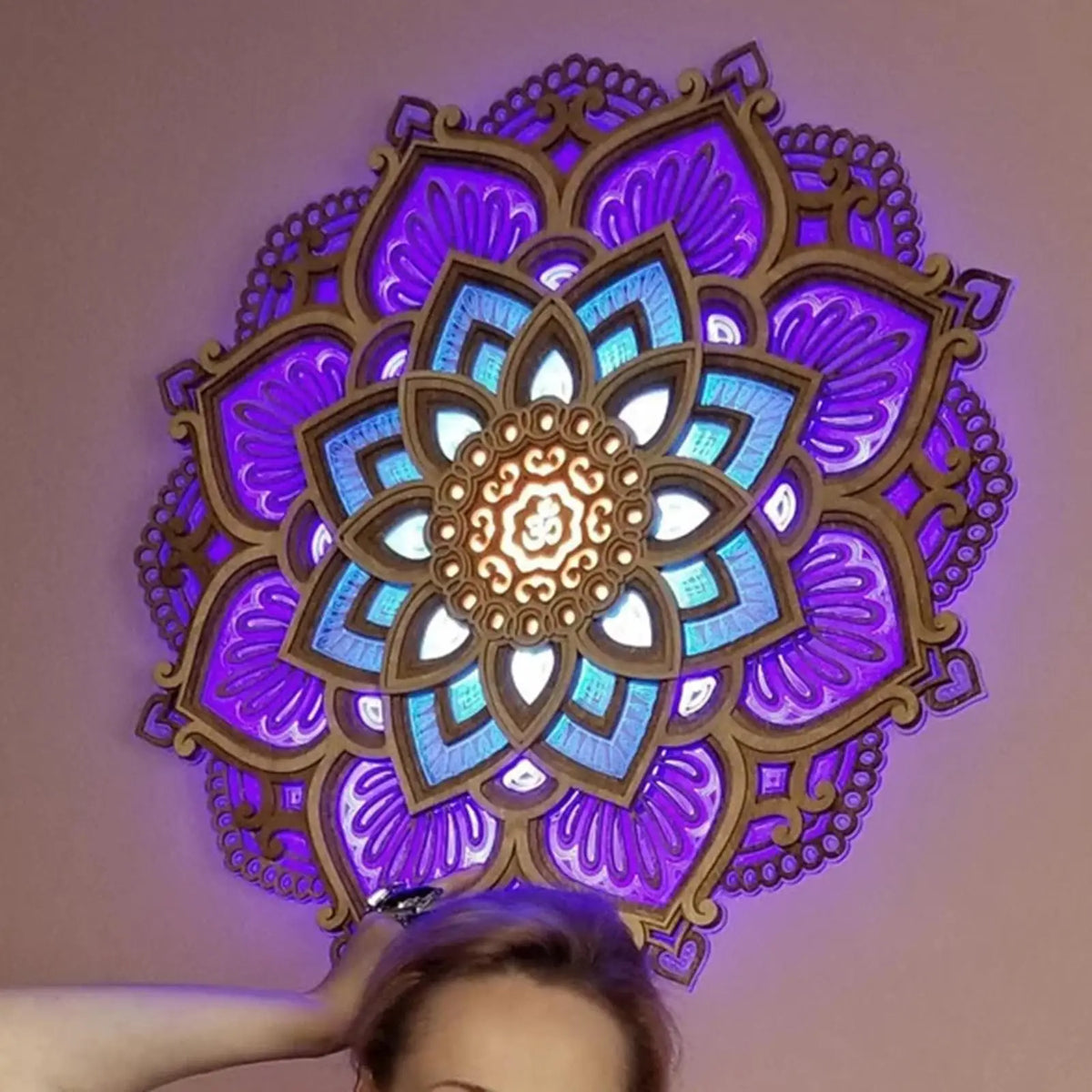 Creative Room Night Light Artwork Lamp Multilayered Gift Bedroom Ornament Living Room Decor Party Background Ornament Quake