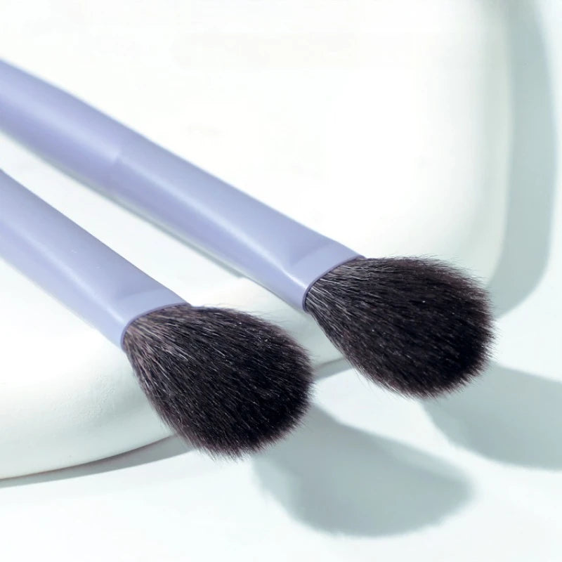 GUOXIAONIU Purple Blusher Brush Foundation Contour Eye Shadow Brush Makeup Tool Ultra Soft Make Up Highlight Brow Shadow Brush Quake