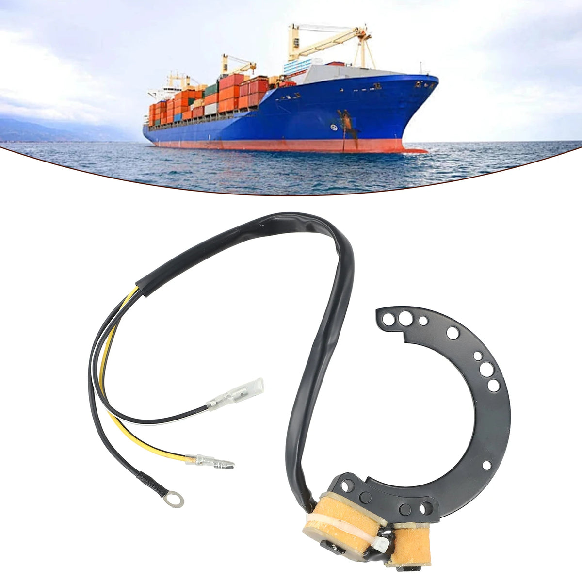 1PC Boat Generator Stator Coil For Mercury 6/8/9.9/10/15/18/20/25/35/40 for hp 2Cyl 86617A20 174-6617K1 Engines for outboard Quake