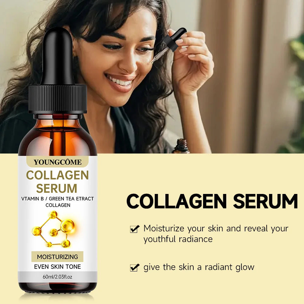 Collagen Serum Wrinkle Removal Dark Corrector Lifting Firming Exfoliating Anti aging Whitening Skin Care Boosts Elasticity Quake