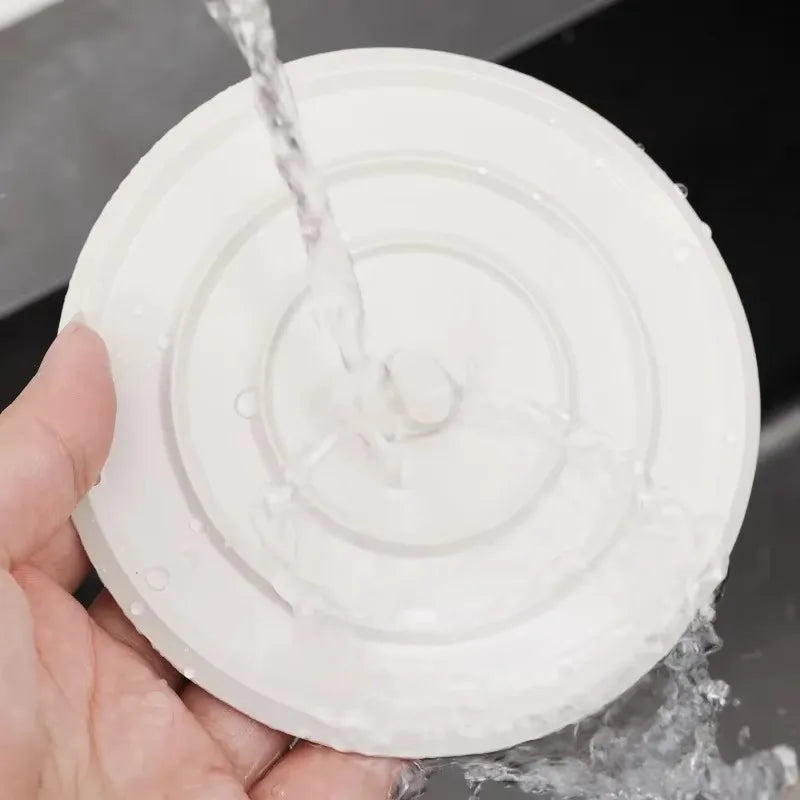 11cm Large Rubber Bathtub Stopper Leakage-proof Drain Cover Kitchen Sink Hair Stopper Tub Flat Plug Stopper Bathroom Accessories Quake