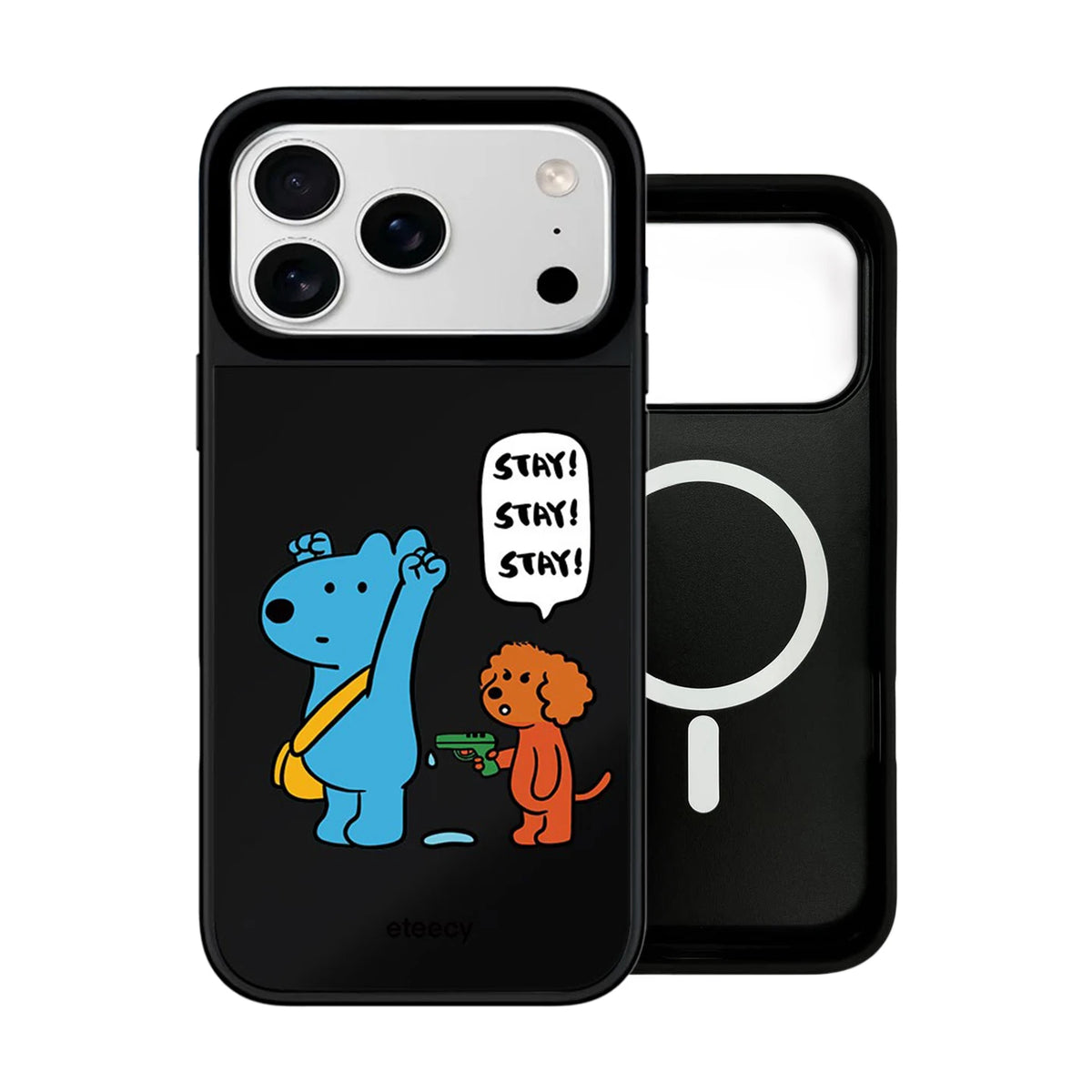 6090498 Mirror Surface Magnetic Phone Case Cover for IPhone 13 14 15 16 17 18 Pro Max Case Cartoon Quake