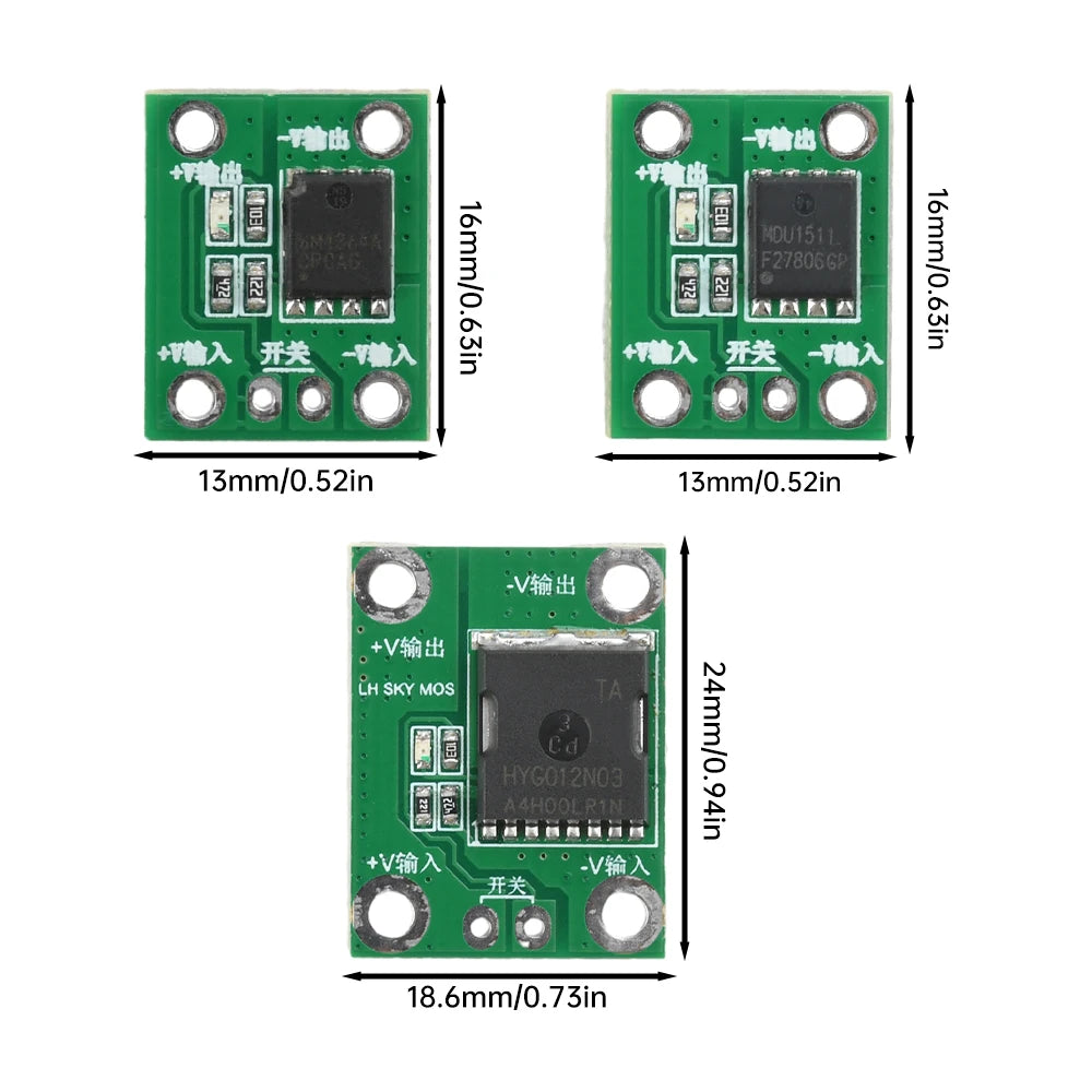 20A 50A 100A 5-26V High Power MOS Trigger Switch Driver Module Field Effect Tube PWM Regulation Electronic Switch Control Quake
