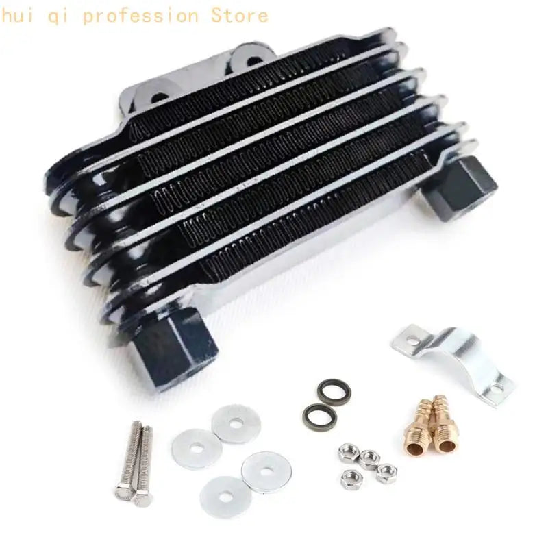 Versatile Motorcycle Oil Coolers Engine Cooling System Universal Oil Radiator Vehicle Accessories for 125CC to 250CC Bike H8WE Quake H8WE3TT308887-BK-2 CN