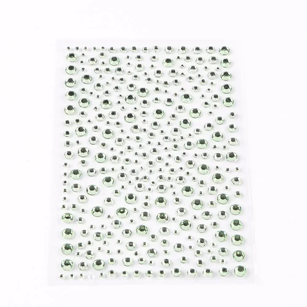 Rhinestone Face Sticker Diamond Party Eyes Makeup Bright Crystal Self-adhesive DIY Sticker Girls Face Decoration Sticker Quake NO.34