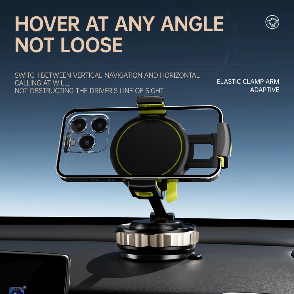 Car Phone Magnetic Stand Mechanical Vacuum nano adhesive Suction Cup Rotate 360° Magnetic Adsorption Bracket Quake Default Title