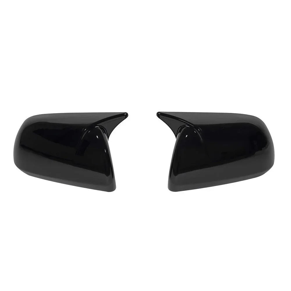 For Toyota Highlander 2008-2013 Car Sticker Rearview Side Mirror Cover Wing Cap Exterior Door Rear View Case Trim Carbon Fiber Quake Gloss Black