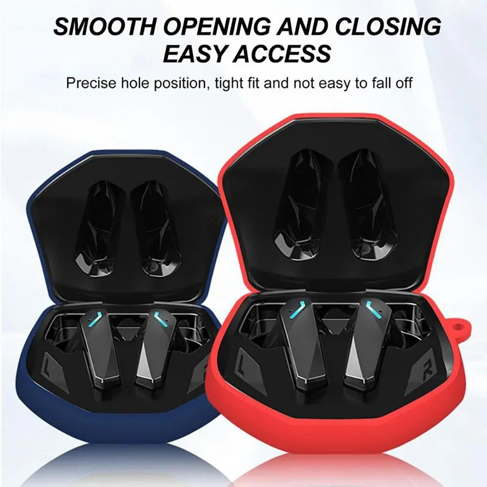 with Carabiner Headphone Storage Case Silicone Soft Earphone Protector Waterproof Shockproof Carry Bag for Lenovo GM2 PRO Home Quake